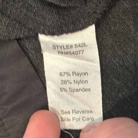 CAbi Women's Rave Ponte Stretch Trouser Charcoal Size 8 - Picture 8 of 8